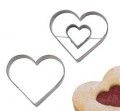 Формочки для печенья с начинкой - сердце, 2 шт.