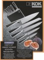 Набор ножей 5 шт с подставкой Dekok Premium KS-2545