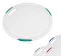 Кухонная разделочная доска круглая пластмассовая антибактериальная Cosmo 30 см